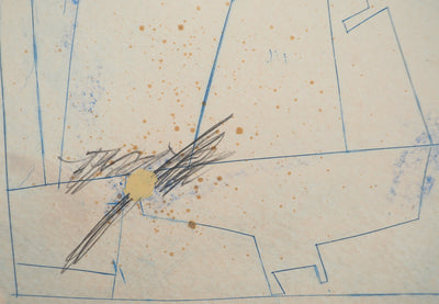 James COIGNARD : Lignes et point beige, Gravure originale (photo de détail 4) - Crédit photo : Galerie Art.Paris