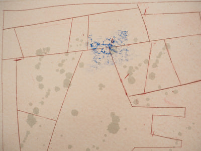 James COIGNARD : Lignes et point bleu, Gravure originale (photo de détail 7) - Crédit photo : Galerie Art.Paris
