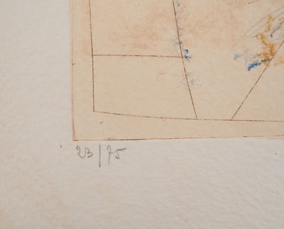James COIGNARD : Lignes et point rouge, Gravure originale (photo de détail 7) - Crédit photo : Galerie Art.Paris