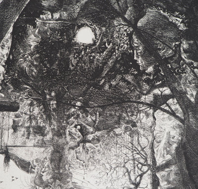 Yves MILET : L'arbre du village, Gravure originale (photo de détail 4) - Crédit photo : Galerie Art.Paris