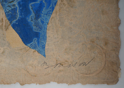 Pierre-Marie BRISSON : Mona Lisa, La Joconde rouge, Gravure originale (photo de détail 3) - Crédit photo : Galerie Art.Paris