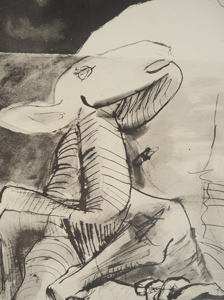 Pablo PICASSO: Man with Sheep, Original Lithograph – art.paris
