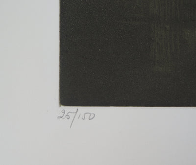 Lars BO : L'écho du lac, Gravure originale (photo de détail 7) - Crédit photo : Galerie Art.Paris
