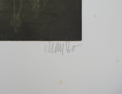 Lars BO : L'écho du lac, Gravure originale (photo de détail 2) - Crédit photo : Galerie Art.Paris