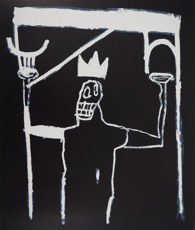 Jean-Michel BASQUIAT : Le Roi, Lithographie signée