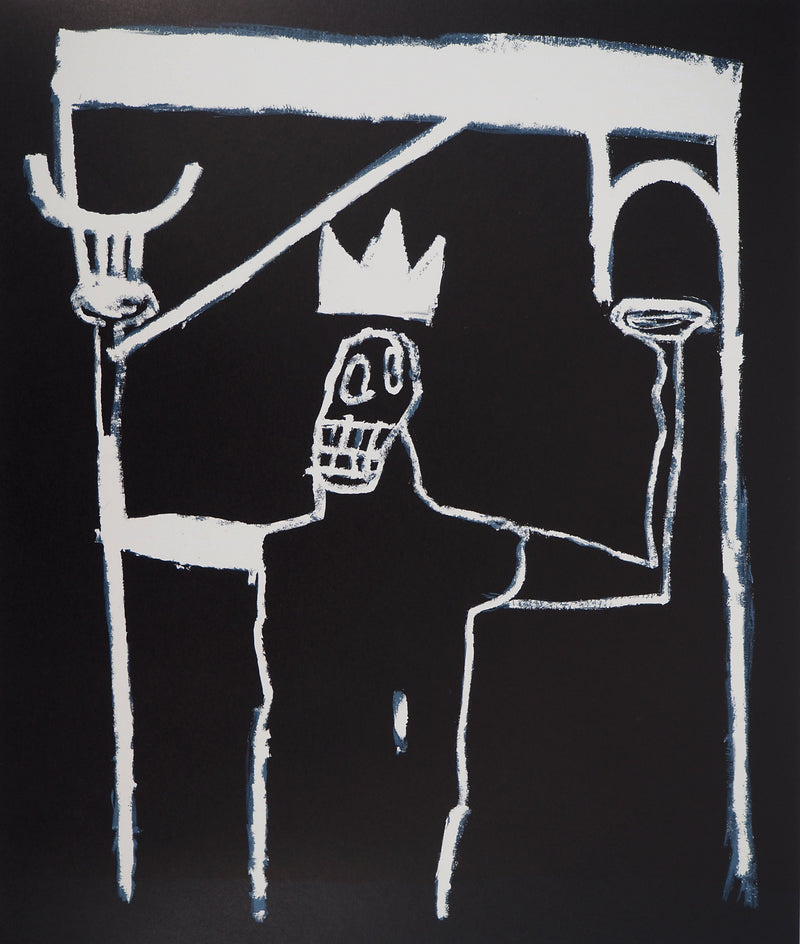 Jean-Michel BASQUIAT : Le Roi, Lithographie signée