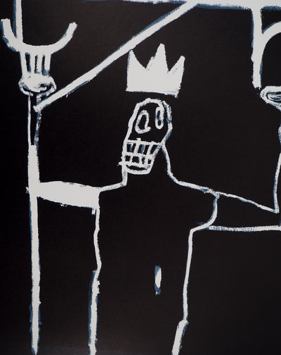 Jean-Michel BASQUIAT : Le Roi, Lithographie signée