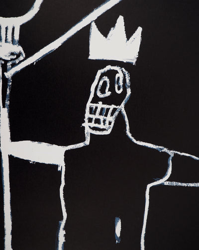 Jean-Michel BASQUIAT : Le Roi, Lithographie signée