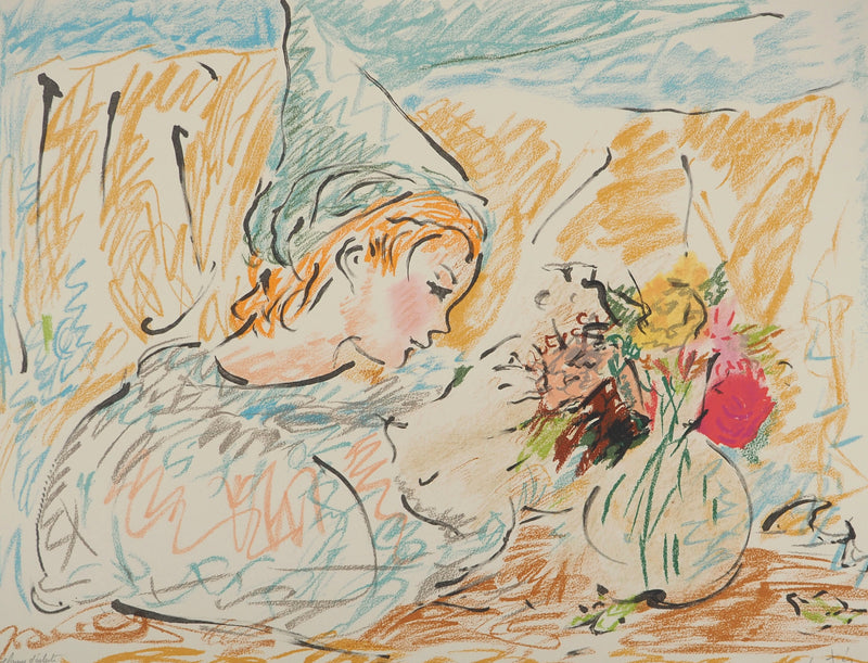 Marcel VERTES : Pierrot, Lithographie originale (photo de détail 3) - Crédit photo : Galerie Art.Paris