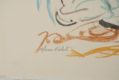 Marcel VERTES : Pierrot, Lithographie originale (photo de détail 5) - Crédit photo : Galerie Art.Paris