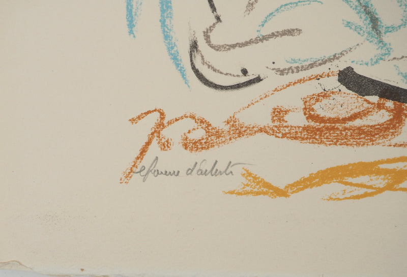 Marcel VERTES : Pierrot, Lithographie originale (photo de détail 5) - Crédit photo : Galerie Art.Paris