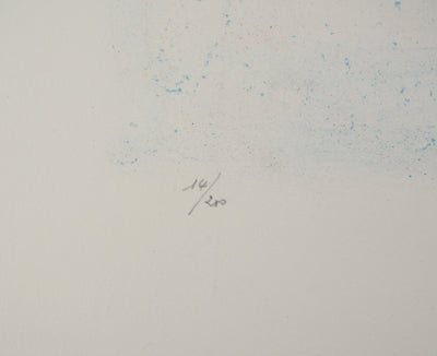 Sergio AGOSTINI : Scène d'hiver, Lithographie originale (photo de détail 5) - Crédit photo : Galerie Art.Paris
