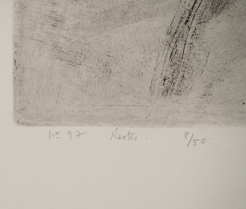 Roland SENECA : Figure féminine, Gravure originale (photo de détail 6) - Crédit photo : Galerie Art.Paris