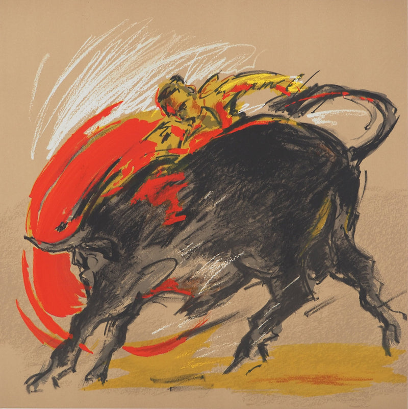 Michel FOUR : Le toréador, Lithographie originale (photo de détail 3) - Crédit photo : Galerie Art.Paris