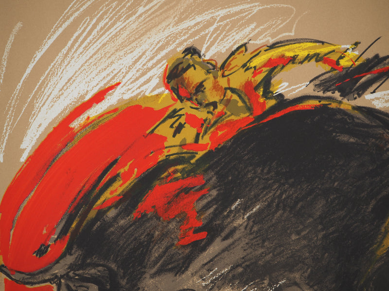Michel FOUR : Le toréador, Lithographie originale (photo de détail 4) - Crédit photo : Galerie Art.Paris