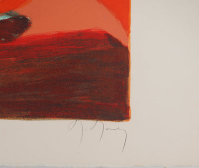 Marcel MOULY : Course à la voile, Lithographie originale (photo de détail 2) - Crédit photo : Galerie Art.Paris