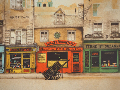 Maurice BERANGER : Petite rue parisienne, Lithographie originale (photo de détail 4) - Crédit photo : Galerie Art.Paris