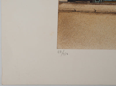 Maurice BERANGER : Petite rue parisienne, Lithographie originale (photo de détail 5) - Crédit photo : Galerie Art.Paris