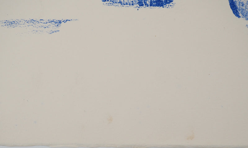 Emilio GRAU SALA : Promenade nocturne sur le port bleu, Lithographie originale (photo de détail 5) - Crédit photo : Galerie Art.Paris