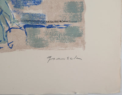 Emilio GRAU SALA : Après-midi sur le port,, Lithographie originale (photo de détail 2) - Crédit photo : Galerie Art.Paris
