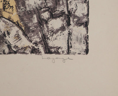 Pierre Cesar LAGAGE : Composition abstraite, Lithographie originale (photo de détail 2) - Crédit photo : Galerie Art.Paris