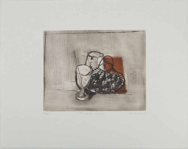 Annapia ANTONINI : Nature morte aux fruits, Gravure originale (vue générale) - Crédit photo : Galerie Art.Paris