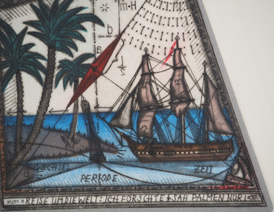 Johannes VENNEKAMP : Le tour du monde, Gravure originale (photo de détail 4) - Crédit photo : Galerie Art.Paris