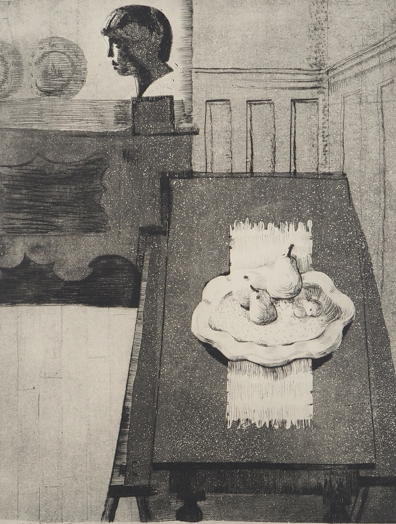 Guy KROHG : Nature morte aux poires, Gravure originale (photo de détail 4) - Crédit photo : Galerie Art.Paris