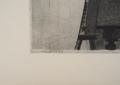 Guy KROHG : Nature morte aux poires, Gravure originale (photo de détail 3) - Crédit photo : Galerie Art.Paris