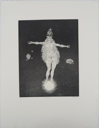 Jacques HOUPLAIN : Zodiaque : la balance, Gravure originale (vue générale) - Crédit photo : Galerie Art.Paris