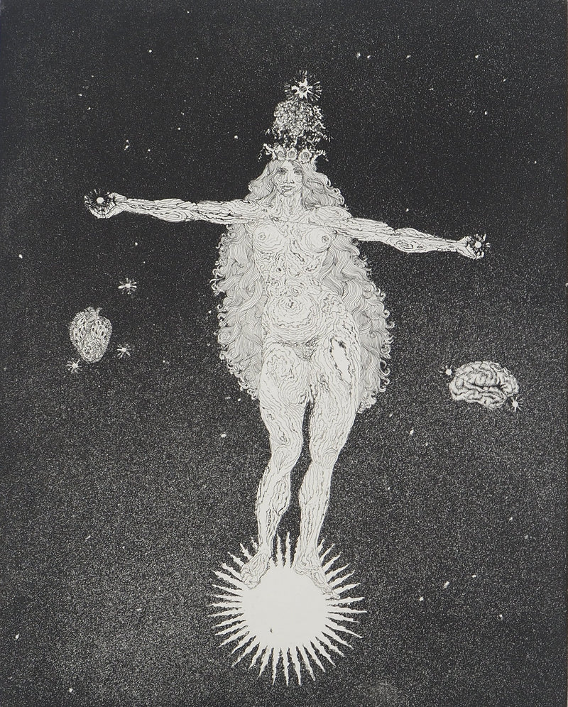 Jacques HOUPLAIN : Zodiaque : la balance, Gravure originale (photo de détail 3) - Crédit photo : Galerie Art.Paris