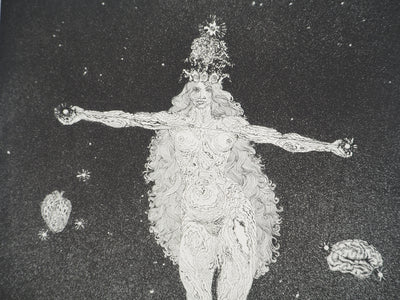 Jacques HOUPLAIN : Zodiaque : la balance, Gravure originale (photo de détail 4) - Crédit photo : Galerie Art.Paris