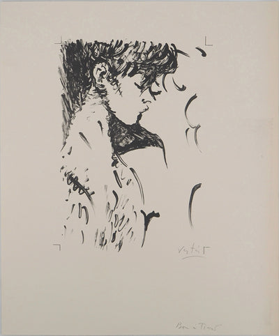 Marcel VERTES : Le baiser, Lithographie originale (vue générale) - Crédit photo : Galerie Art.Paris