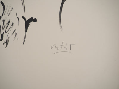 Marcel VERTES : Le baiser, Lithographie originale (photo de détail 2) - Crédit photo : Galerie Art.Paris
