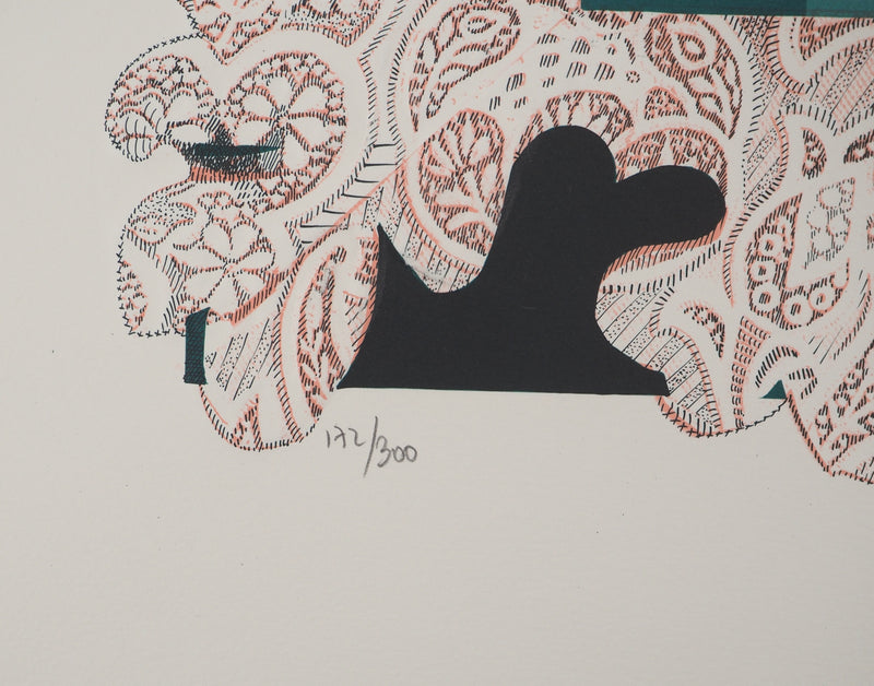Isabel BAILLEN : La cueillette à la pomme, Lithographie originale (photo de détail 6) - Crédit photo : Galerie Art.Paris