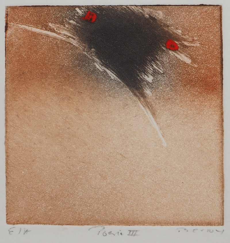 Erik BERSOU : Poésie III, Gravure originale (vue générale) - Crédit photo : Galerie Art.Paris