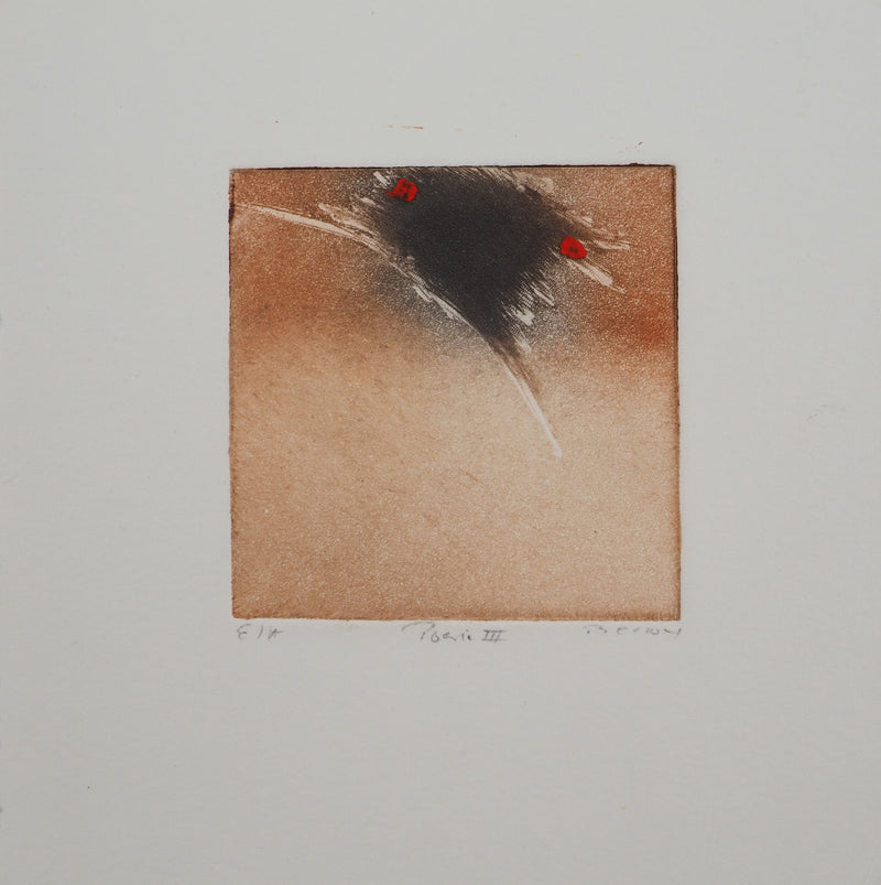 Erik BERSOU : Poésie III, Gravure originale (photo de détail 3) - Crédit photo : Galerie Art.Paris