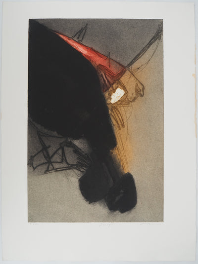 Erik BERSOU : Surgir, Gravure originale (photo de détail 3) - Crédit photo : Galerie Art.Paris