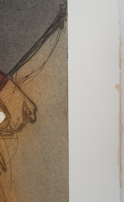 Erik BERSOU : Surgir, Gravure originale (photo de détail 8) - Crédit photo : Galerie Art.Paris