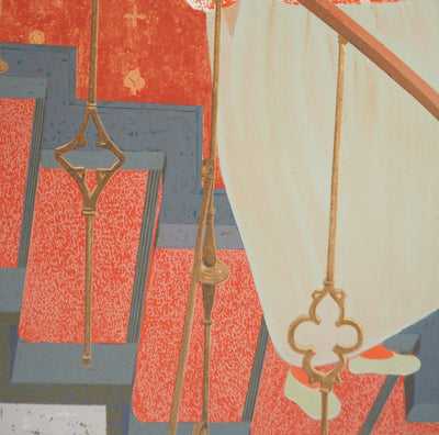 Saiji KANAMORI : Portrait de Mr. Roger Bouillot, Lithographie originale (photo de détail 7) - Crédit photo : Galerie Art.Paris