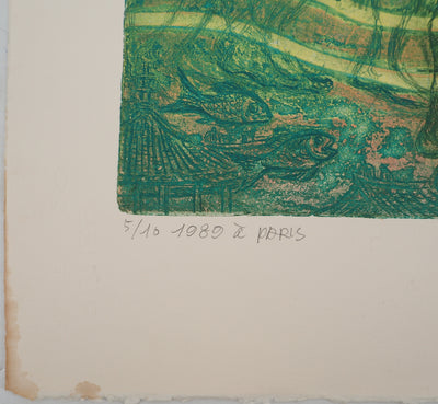 PAK DONG-IL : L'amour est une rêverie, Gravure originale (photo de détail 6) - Crédit photo : Galerie Art.Paris