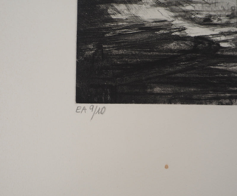 Pierre COLLIN : Maurepas II, Gravure originale (photo de détail 6) - Crédit photo : Galerie Art.Paris