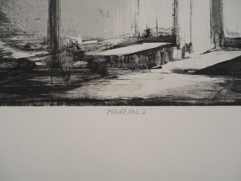Pierre COLLIN : Maurepas II, Gravure originale (photo de détail 7) - Crédit photo : Galerie Art.Paris
