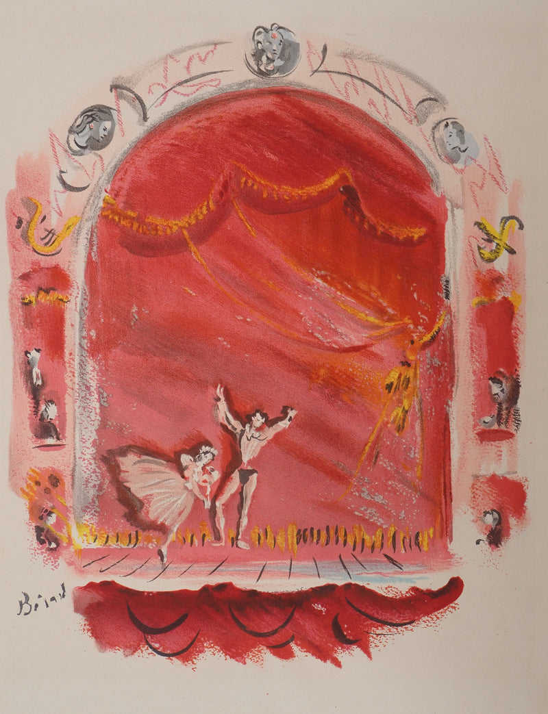 Christian BERARD : La belle vie et le Sphinx, Lithographie originale (vue générale) - Crédit photo : Galerie Art.Paris