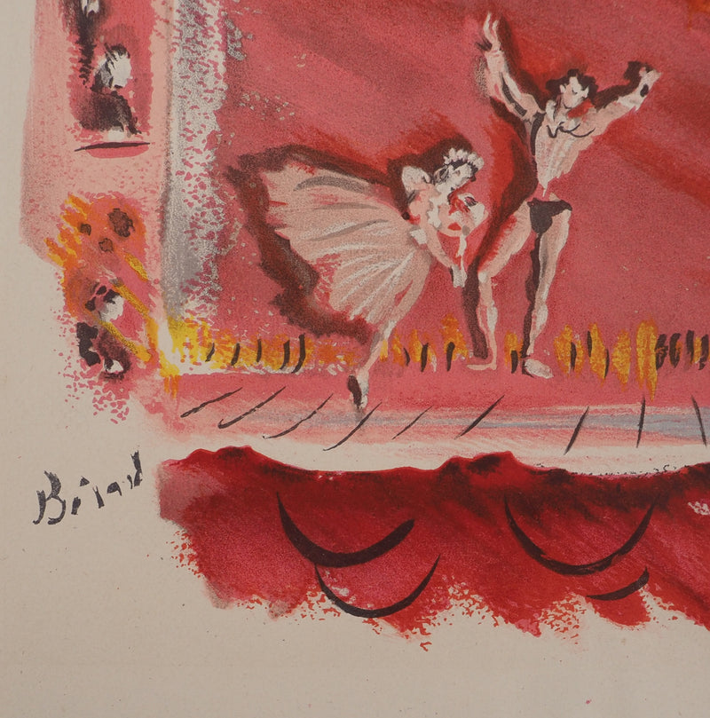 Christian BERARD : La belle vie et le Sphinx, Lithographie originale (photo de détail 2) - Crédit photo : Galerie Art.Paris