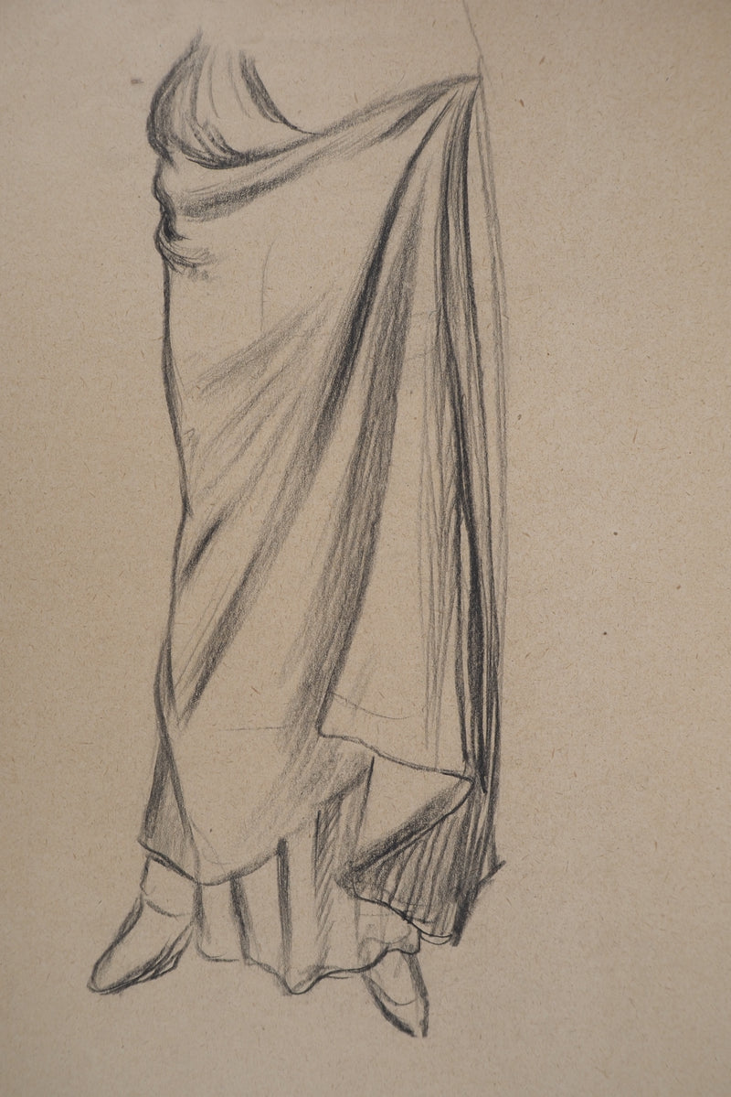 Léopold Franz KOWALSKI : Jupon fluide, c, Dessin original (photo de détail 3) - Crédit photo : Galerie Art.Paris