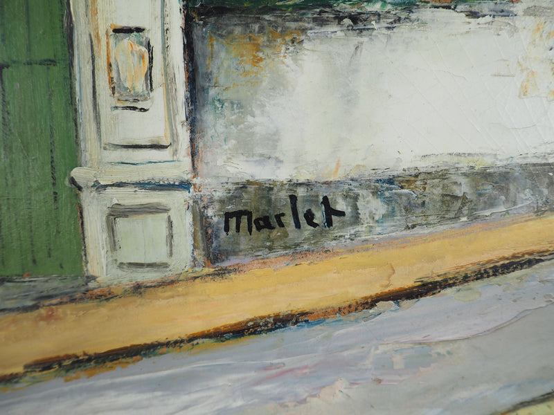 Elisée MACLET : Montmartre, Moulin de la Galette, Huile sur panneau signée