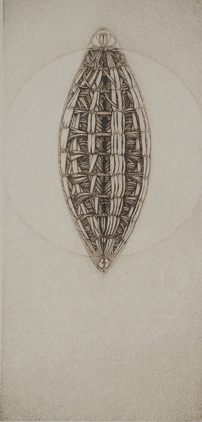 Cécile REIMS : Le cocon, Gravure originale (photo de détail 2) - Crédit photo : Galerie Art.Paris