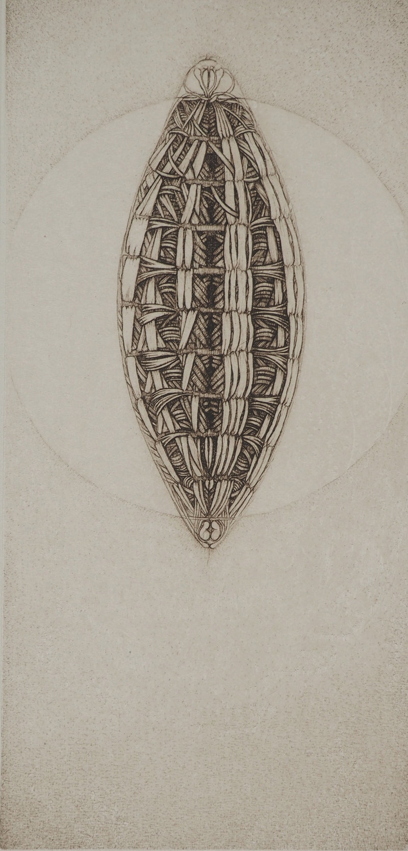 Cécile REIMS : Le cocon, Gravure originale (photo de détail 2) - Crédit photo : Galerie Art.Paris