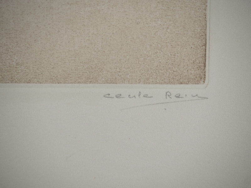 Cécile REIMS : Le cocon, Gravure originale (photo de détail 4) - Crédit photo : Galerie Art.Paris